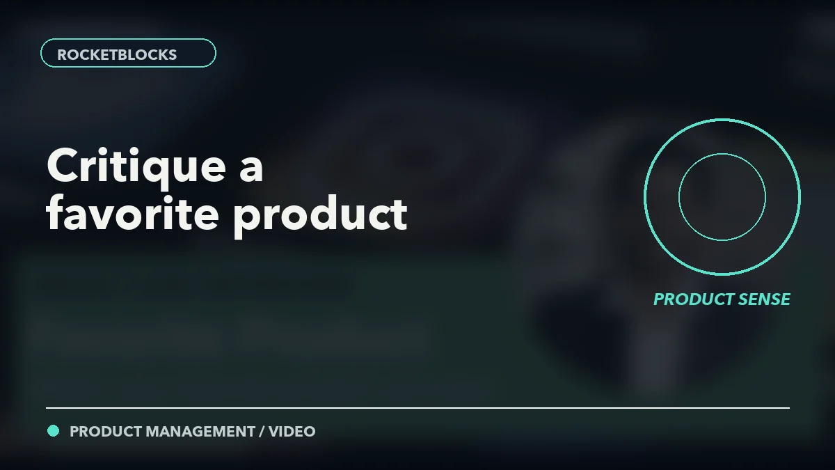 RocketBlocks favorite-product mock interview with Darsh Thakkar
